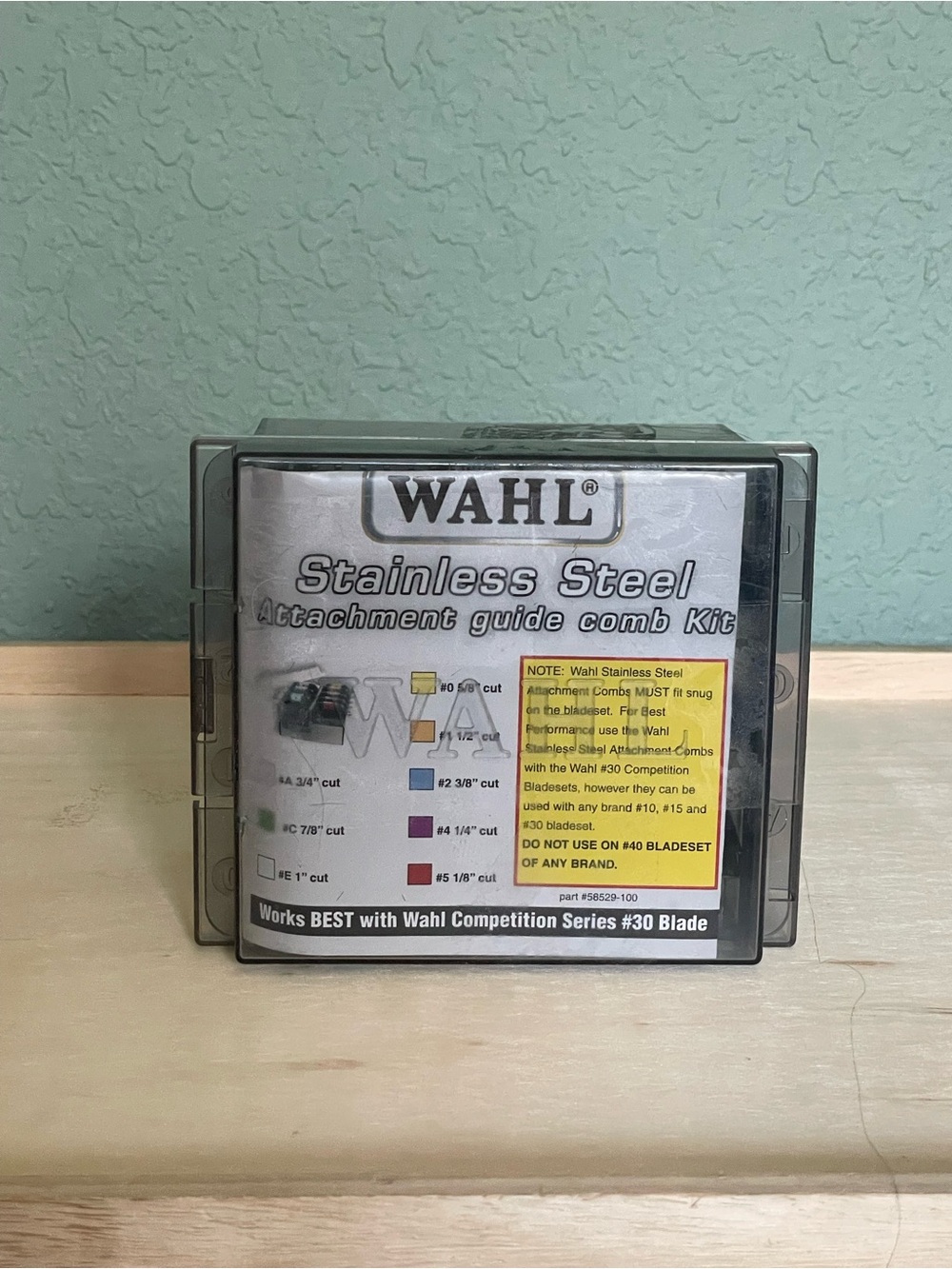 Wahl Stainless Steel Hair Attachment Guide Comb Kit